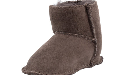 Comfort me UGG Australian Made Baby Gripper Booties are Made with Australian Sheepskin for Babies, Chocolate Colour 4