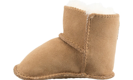 Comfort me UGG Australian Made Baby Gripper Booties are Made with Australian Sheepskin for Babies, Chestnut Colour 5