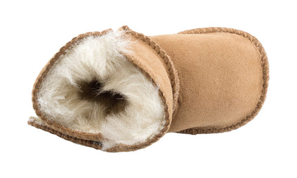 Comfort me UGG Australian Made Baby Gripper Booties are Made with Australian Sheepskin for Babies, Chestnut Colour 8