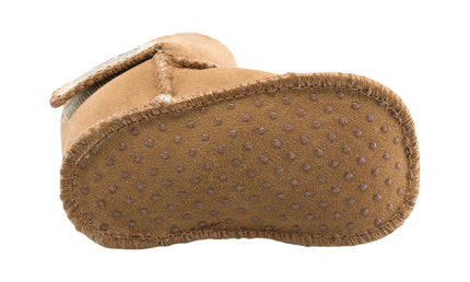 Comfort me UGG Australian Made Baby Gripper Booties are Made with Australian Sheepskin for Babies, Chestnut Colour 9