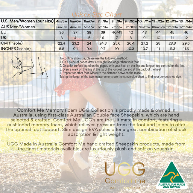 UGG Comfort Me® Australian Made Platinum Sheepskin Water-Resistant Full Bind Slippers