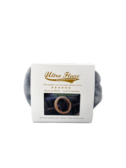 Ultra Fleece Sheepskin Steering Wheel Cover