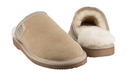 Comfort me UGG Australian Made Classic Scuffs, Slippers are Made with Australian Sheepskin for Men & Women, Sand Colour 2