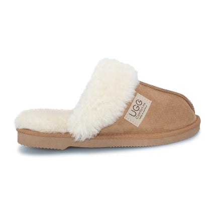 UGG Comfort Me® Australian Made Essential Sheepskin Water-Resistant Fur Trim Scuffs