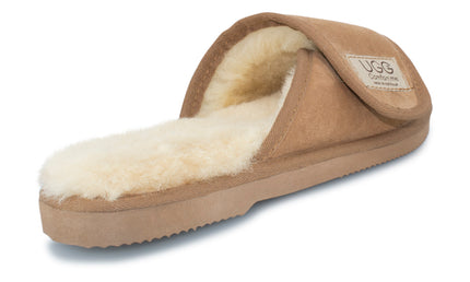 UGG Comfort Me® Australian Made Essential Sheepskin Water-Resistant Open Toe Strap Wool Scuffs