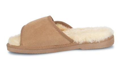 UGG Comfort Me® Australian Made Essential Sheepskin Water-Resistant Open Toe Strap Wool Scuffs