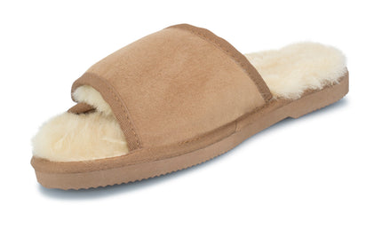 UGG Comfort Me® Australian Made Essential Sheepskin Water-Resistant Open Toe Strap Wool Scuffs