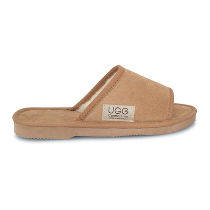 UGG Comfort Me® Australian Made Essential Sheepskin Water-Resistant Open Toe Suede Scuffs