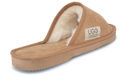 UGG Comfort Me® Australian Made Essential Sheepskin Water-Resistant Open Toe Suede Scuffs