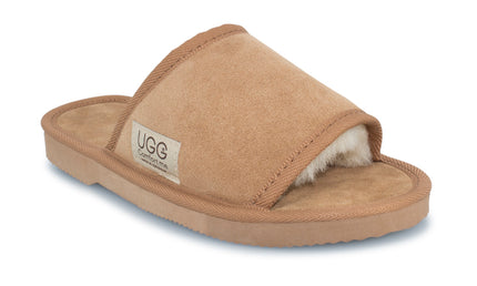 UGG Comfort Me® Australian Made Essential Sheepskin Water-Resistant Open Toe Suede Scuffs
