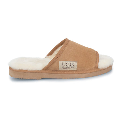 UGG Comfort Me® Australian Made Essential Sheepskin Water-Resistant Open Toe Wool Scuffs