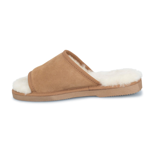 UGG Comfort Me® Australian Made Essential Sheepskin Water-Resistant Open Toe Wool Scuffs