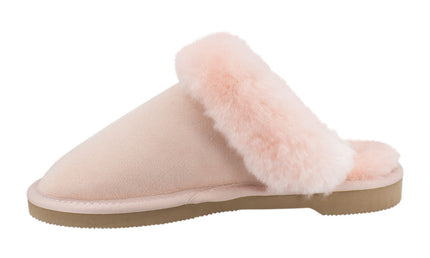 Comfort me UGG Australian Made Fur Trim Scuffs, Slippers are Made with Australian Sheepskin for Women, Pink Colour 6