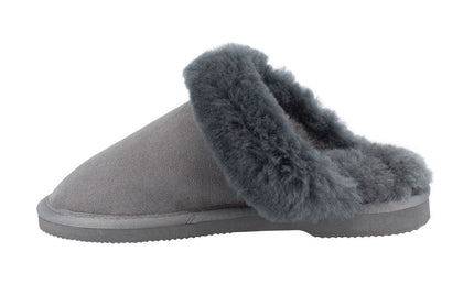 Comfort me UGG Australian Made Fur Trim Scuffs, Slippers are Made with Australian Sheepskin for Men & Women, Grey Colour 6