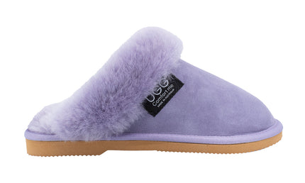 Ugg Platinum Fur-Trim Scuffs - Australian Made Lilac / Us Men 4 Women 5 Eu 36 Uk 3 Slippers