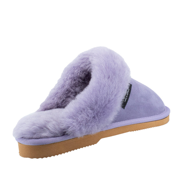 Ugg Platinum Fur-Trim Scuffs - Australian Made Slippers