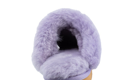 Ugg Platinum Fur-Trim Scuffs - Australian Made Slippers