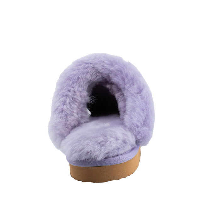 Ugg Platinum Fur-Trim Scuffs - Australian Made Slippers