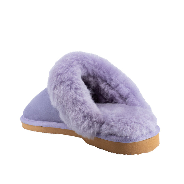 Ugg Platinum Fur-Trim Scuffs - Australian Made Slippers