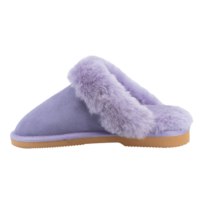 Ugg Platinum Fur-Trim Scuffs - Australian Made Slippers