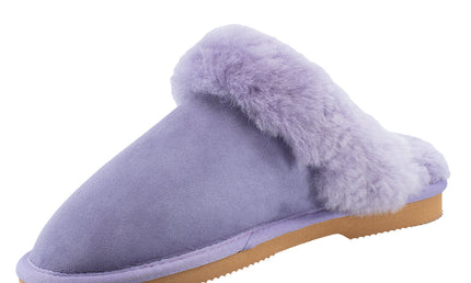 Ugg Platinum Fur-Trim Scuffs - Australian Made Slippers