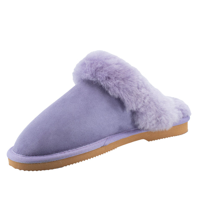Ugg Platinum Fur-Trim Scuffs - Australian Made Slippers