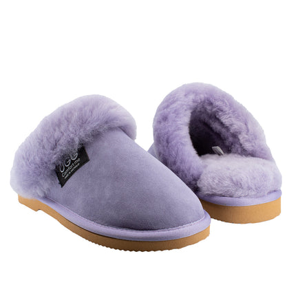Ugg Platinum Fur-Trim Scuffs - Australian Made Slippers