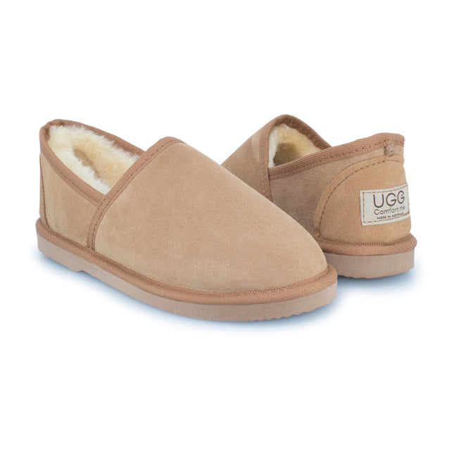 UGG Comfort Me® Australian Made Platinum Sheepskin Water-Resistant Full Bind Slippers