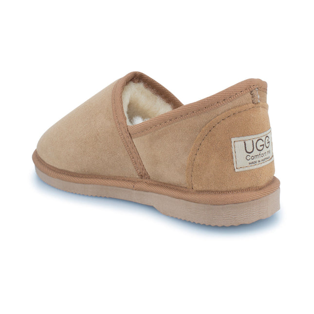 UGG Comfort Me® Australian Made Platinum Sheepskin Water-Resistant Full Bind Slippers