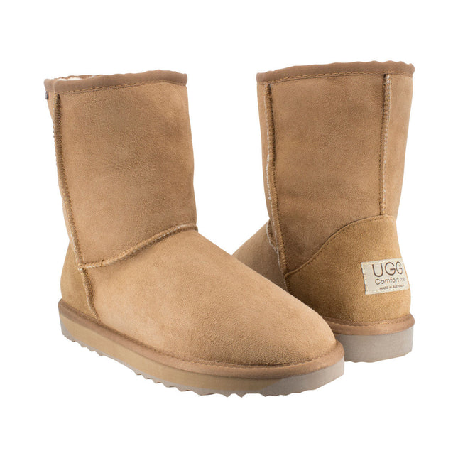 Comfort me UGG Australian Made Mid Classic Boots are Made with Australian Sheepskin for Men & Women, Chestnut Colour 4