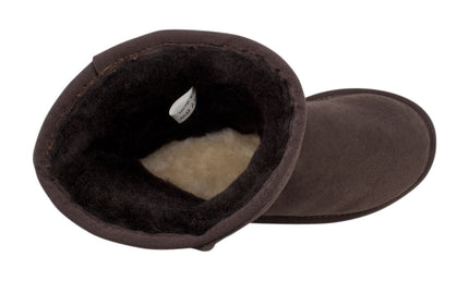 Comfort me UGG Australian Made Mid Classic Boots are Made with Australian Sheepskin for Men & Women, Chocolate Colour 10