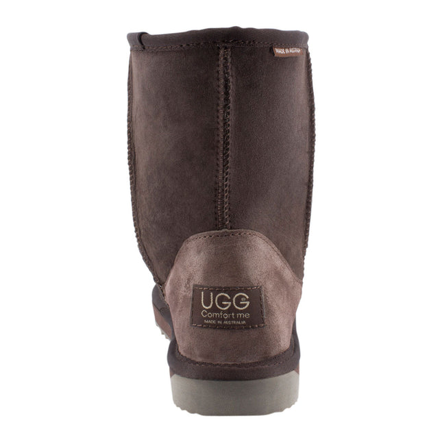 Comfort me UGG Australian Made Mid Classic Boots are Made with Australian Sheepskin for Men & Women, Chocolate Colour 4