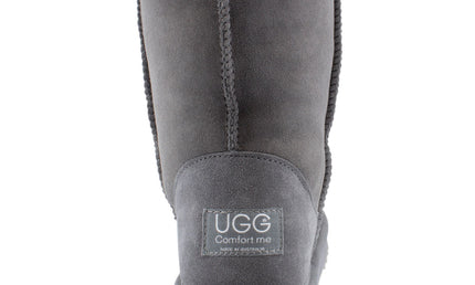 Comfort me UGG Australian Made Mid Classic Boots are Made with Australian Sheepskin for Men & Women, Grey Colour 4