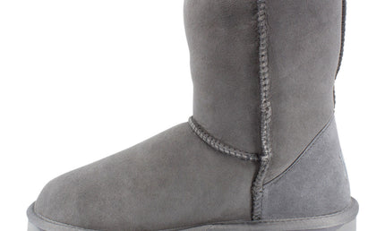 Comfort me UGG Australian Made Mid Classic Boots are Made with Australian Sheepskin for Men & Women, Grey Colour 6