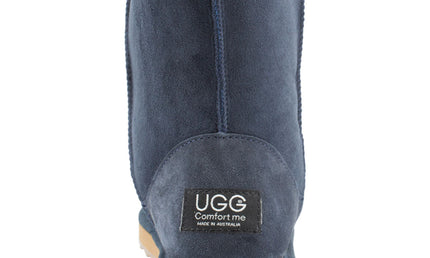 Comfort me UGG Australian Made Mid Classic Boots are Made with Australian Sheepskin for Men & Women, Navy Colour 4