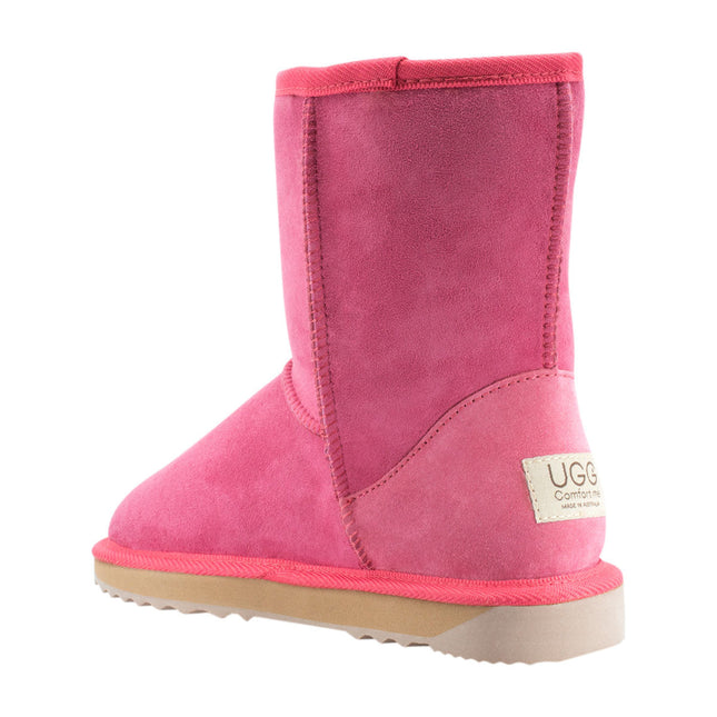 Comfort me UGG Australian Made Mid Classic Boots are Made with Australian Sheepskin for Men & Women, Ruby Colour 1