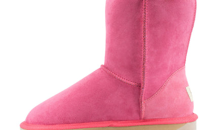 Comfort me UGG Australian Made Mid Classic Boots are Made with Australian Sheepskin for Men & Women, Ruby Colour 1