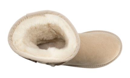 Comfort me UGG Australian Made Mid Classic Boots are Made with Australian Sheepskin for Men & Women, Sand Colour 1