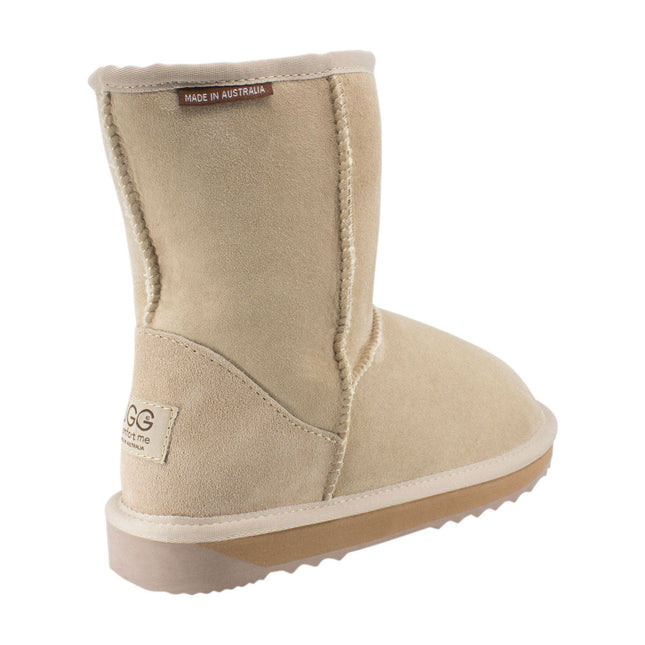 Comfort me UGG Australian Made Mid Classic Boots are Made with Australian Sheepskin for Men & Women, Sand Colour 1