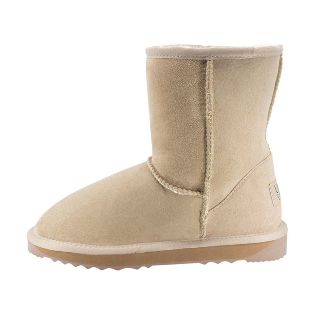 Comfort me UGG Australian Made Mid Classic Boots are Made with Australian Sheepskin for Men & Women, Sand Colour 1