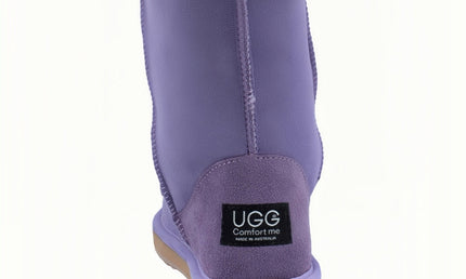 Comfort me UGG Australian Made Mid Classic Boots are Made with Australian Sheepskin for Men & Women, Lilac Colour 4