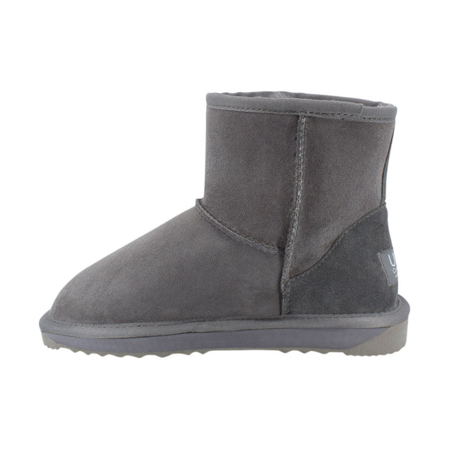 Comfort me UGG Australian Made Mini Classic Boots are Made with Australian Sheepskin for Men & Women, Grey Colour -7