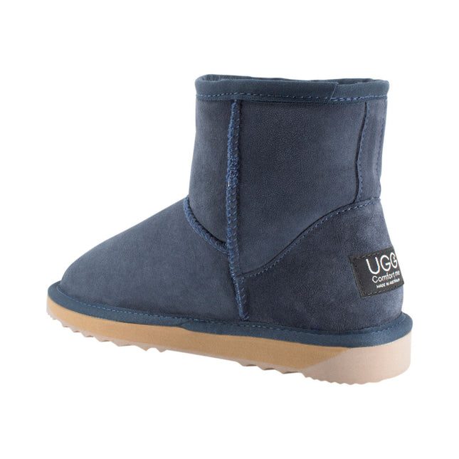 Comfort me UGG Australian Made Mini Classic Boots are Made with Australian Sheepskin for Men & Women, Navy Colour -5