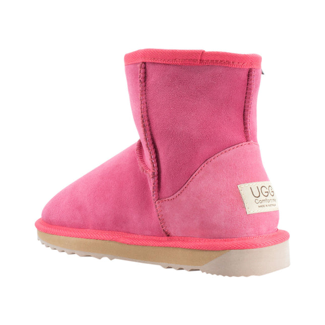 Comfort me UGG Australian Made Mini Classic Boots are Made with Australian Sheepskin for Men & Women, Ruby Colour -4