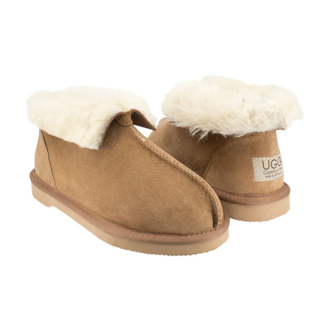 Comfort me UGG Australian Made Classic Slippers are Made with Australian Sheepskin for Men & Women, Chestnut Colour 13