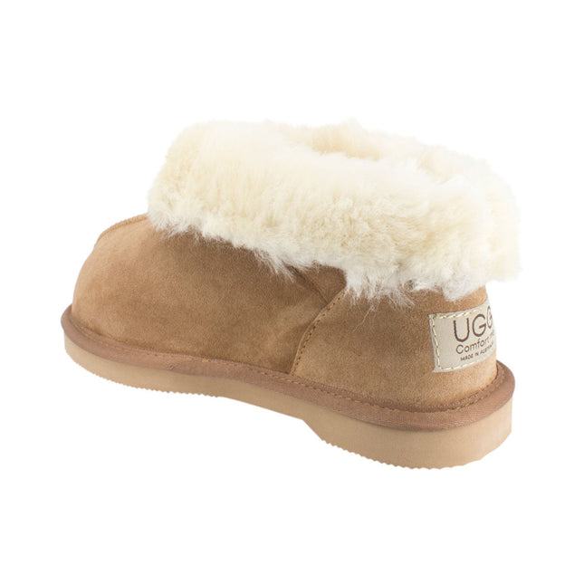 Comfort me UGG Australian Made Classic Slippers are Made with Australian Sheepskin for Men & Women, Chestnut Colour 7