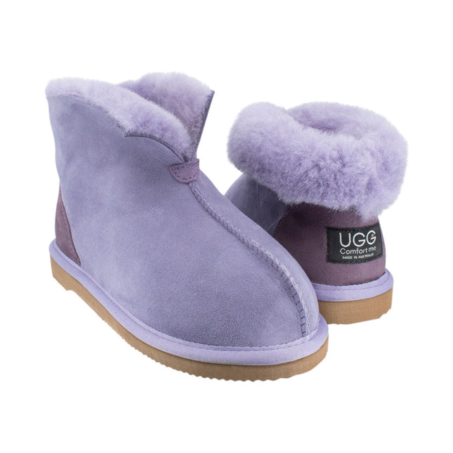 Comfort me UGG Australian Made Classic Slippers are Made with Australian Sheepskin for Men & Women, Lilac Colour 2