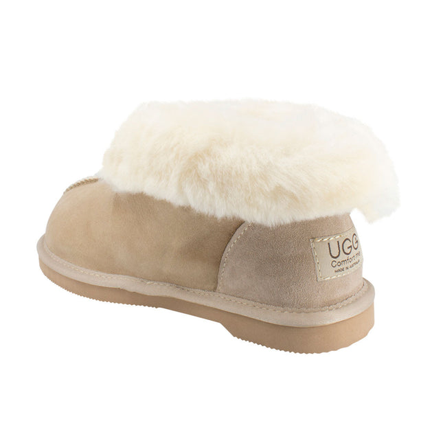 Comfort me UGG Australian Made Classic Slippers are Made with Australian Sheepskin for Men & Women, Sand Colour 6