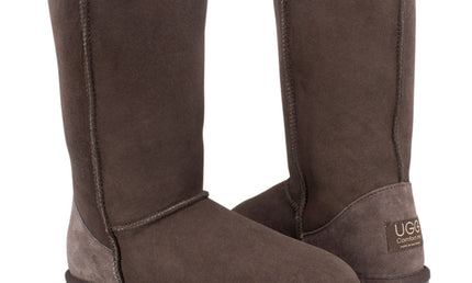 Comfort me UGG Australian Made Baby Gripper Booties are Made with Australian Sheepskin for Babies, Chocolate Colour 3