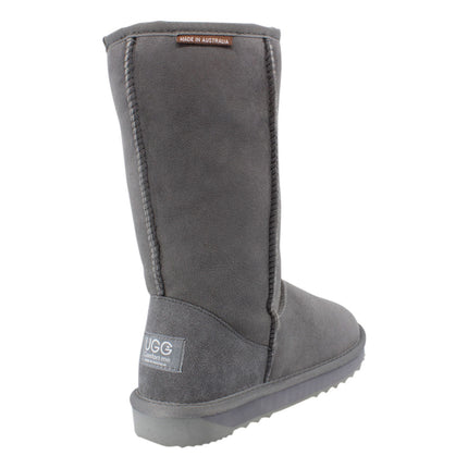 Comfort me UGG Australian Made Baby Gripper Booties are Made with Australian Sheepskin for Babies, Grey Colour 4